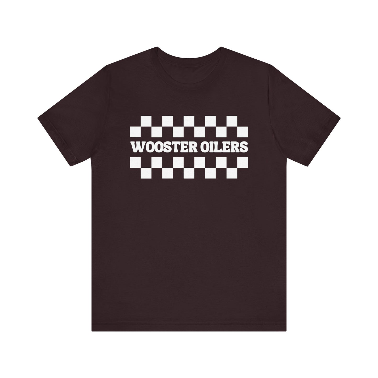 Unisex Checkered Jersey Short Sleeve Tee