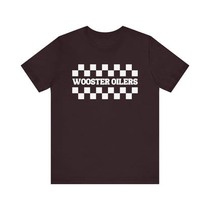 Unisex Checkered Jersey Short Sleeve Tee