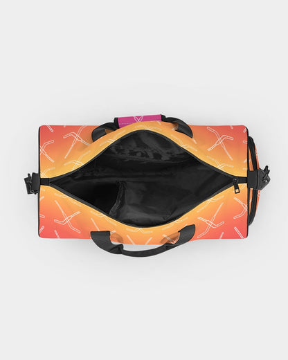 Ombre Goalie Stick Swim Trunks Sports Duffle Bag