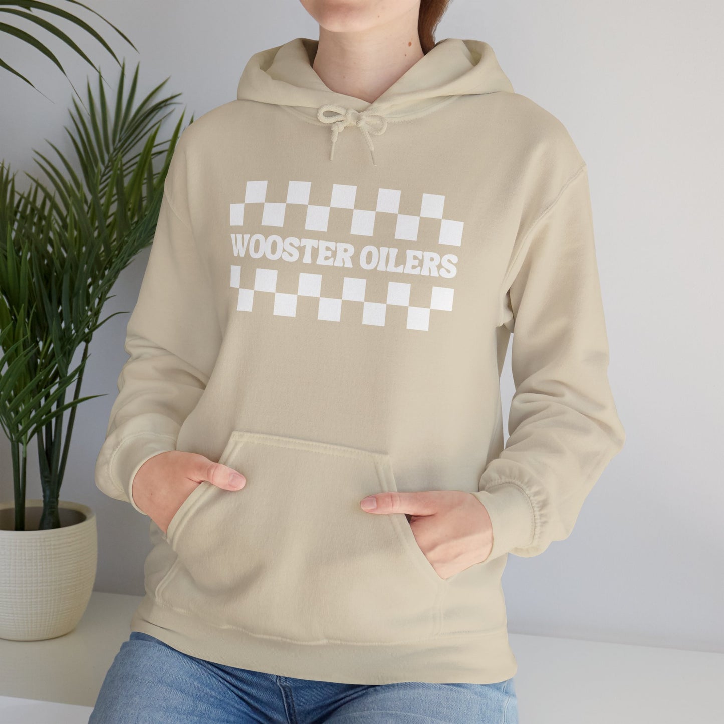 Unisex Checkered Heavy Blend™ Hooded Sweatshirt