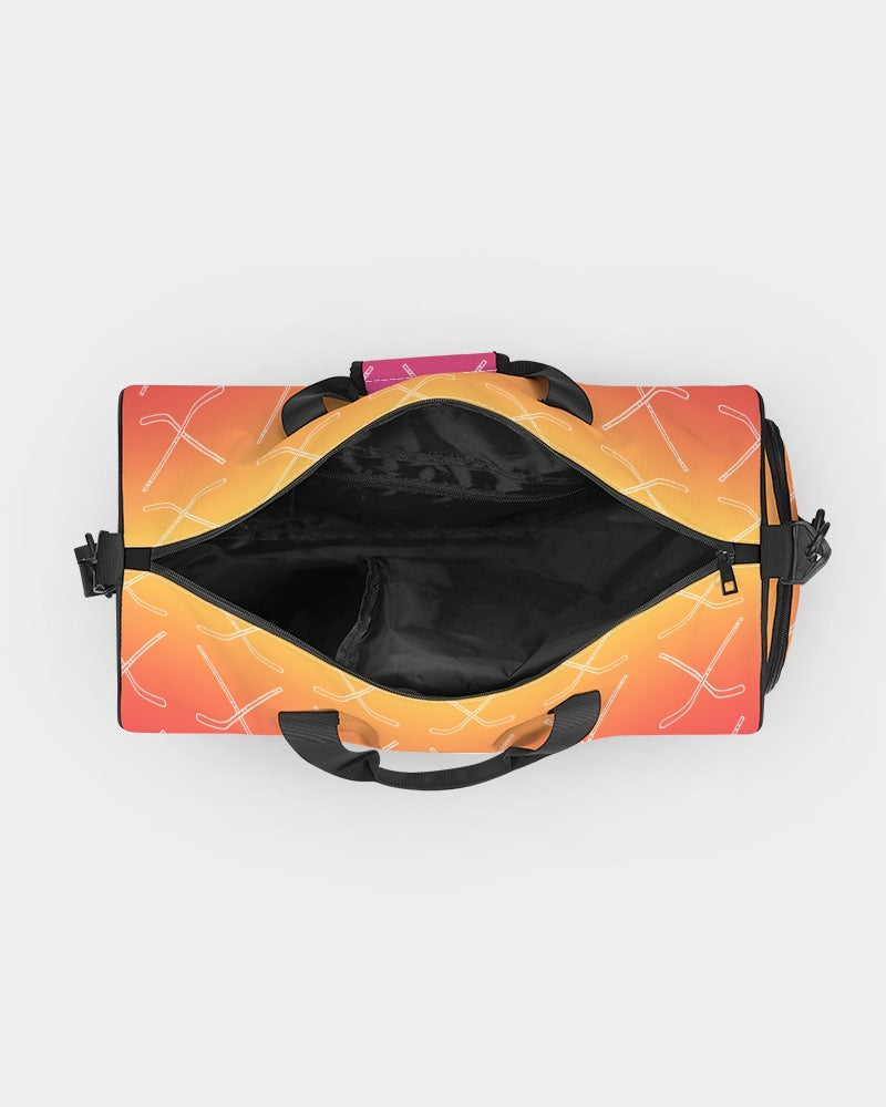 Ombre Hockey Stick Swim Trunks Sports Duffle Bag