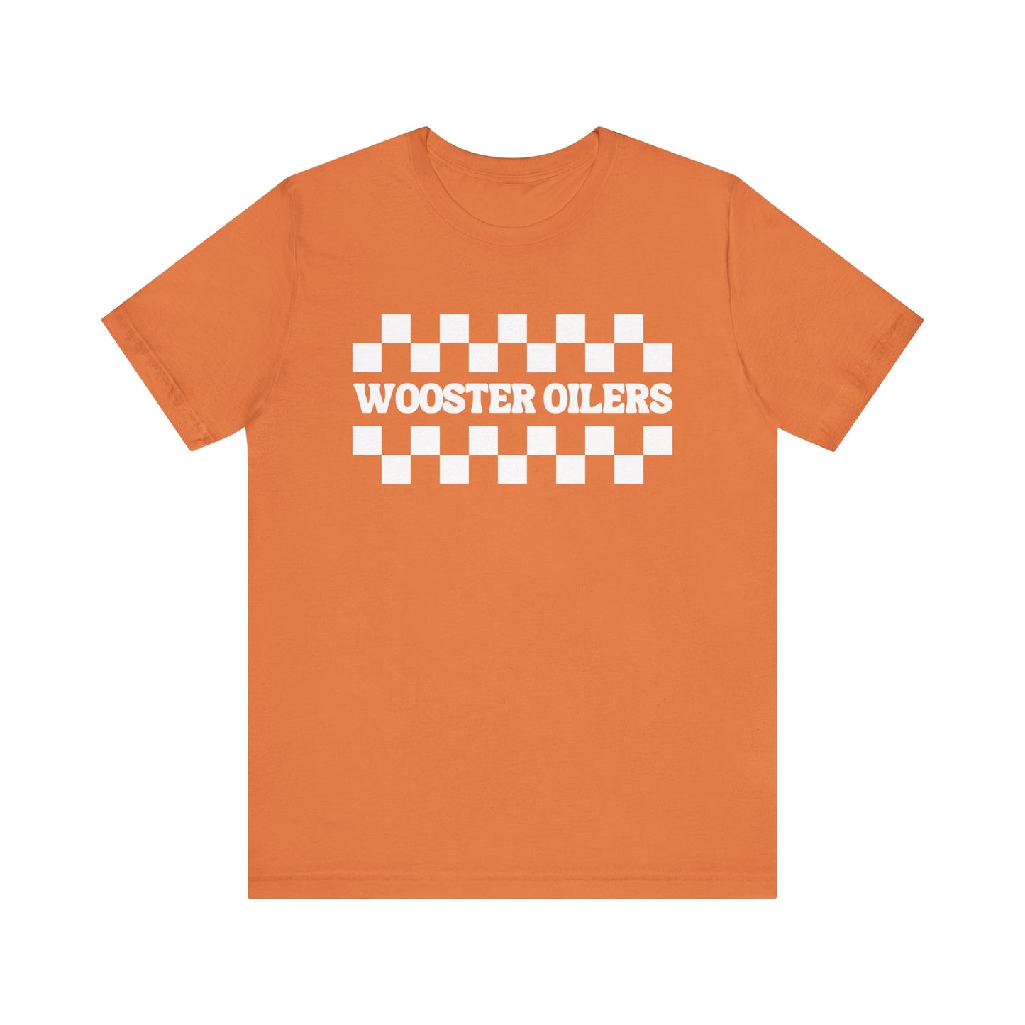 Unisex Checkered Jersey Short Sleeve Tee