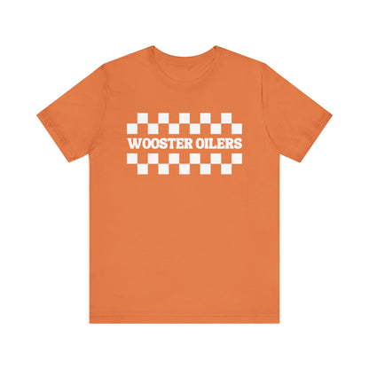 Unisex Checkered Jersey Short Sleeve Tee