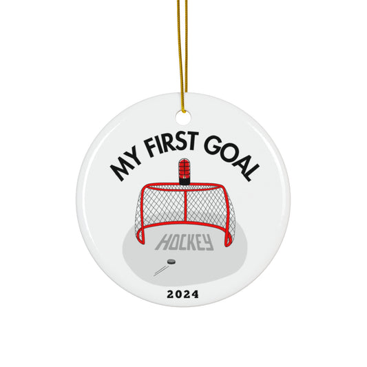 Ceramic Ornament - My First Goal