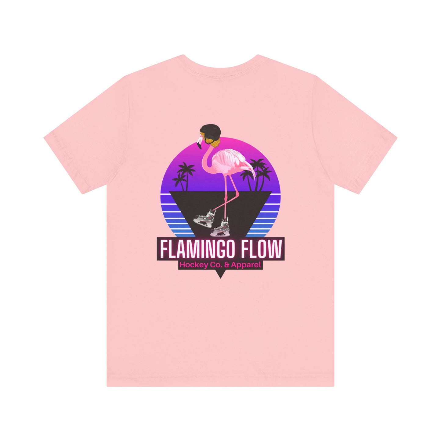 Unisex Bella Canvas Short Sleeve Flamingo Flow Tee.