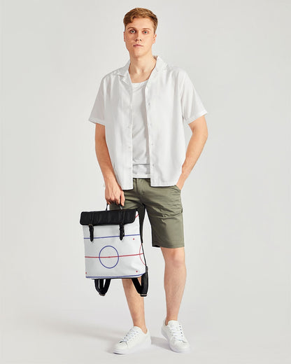 hockey rink lines Casual Flap Backpack