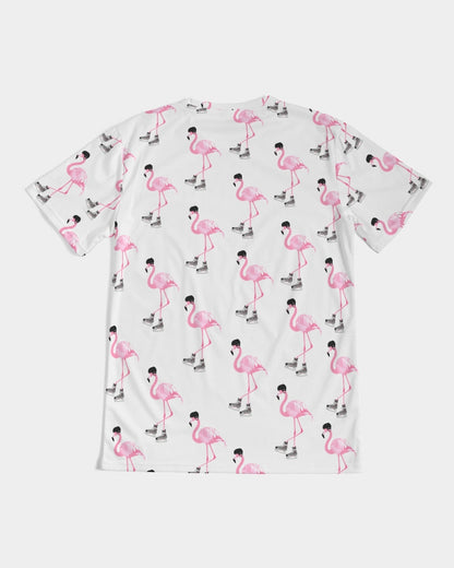 Hockey Playing Flamingos Unisex All-Over Print Tee