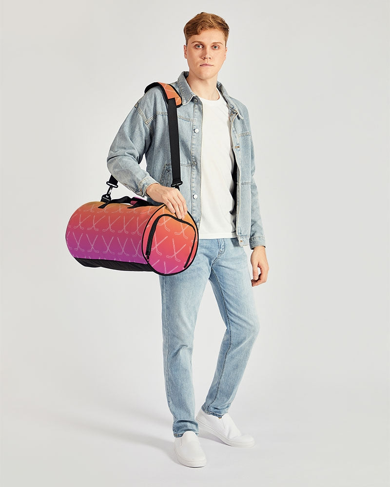 Ombre Hockey Stick Swim Trunks Sports Duffle Bag