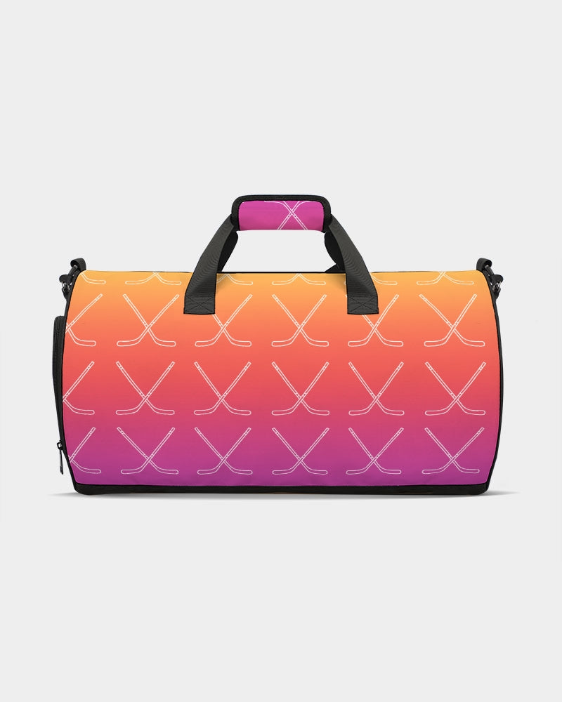Ombre Hockey Stick Swim Trunks Sports Duffle Bag