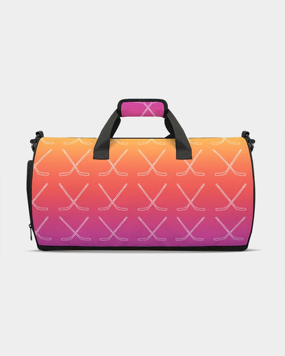 Ombre Hockey Stick Swim Trunks Sports Duffle Bag