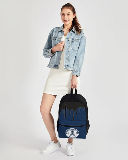 oil hs Duo-Zip Front Canvas Backpack
