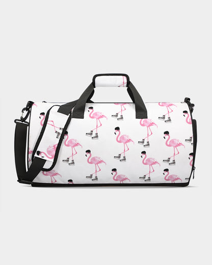 Hockey Playing Flamingos Sports Duffle Bag