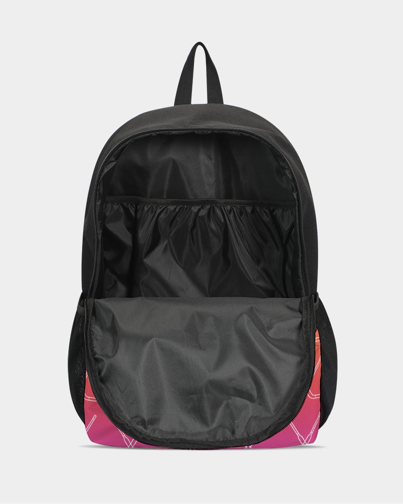Ombre Goalie Stick Swim Trunks Duo-Zip Front Canvas Backpack