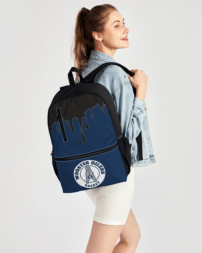 Duo-Zip Front Canvas Backpack