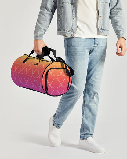 Ombre Hockey Stick Swim Trunks Sports Duffle Bag