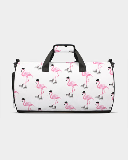 Hockey Playing Flamingos Sports Duffle Bag