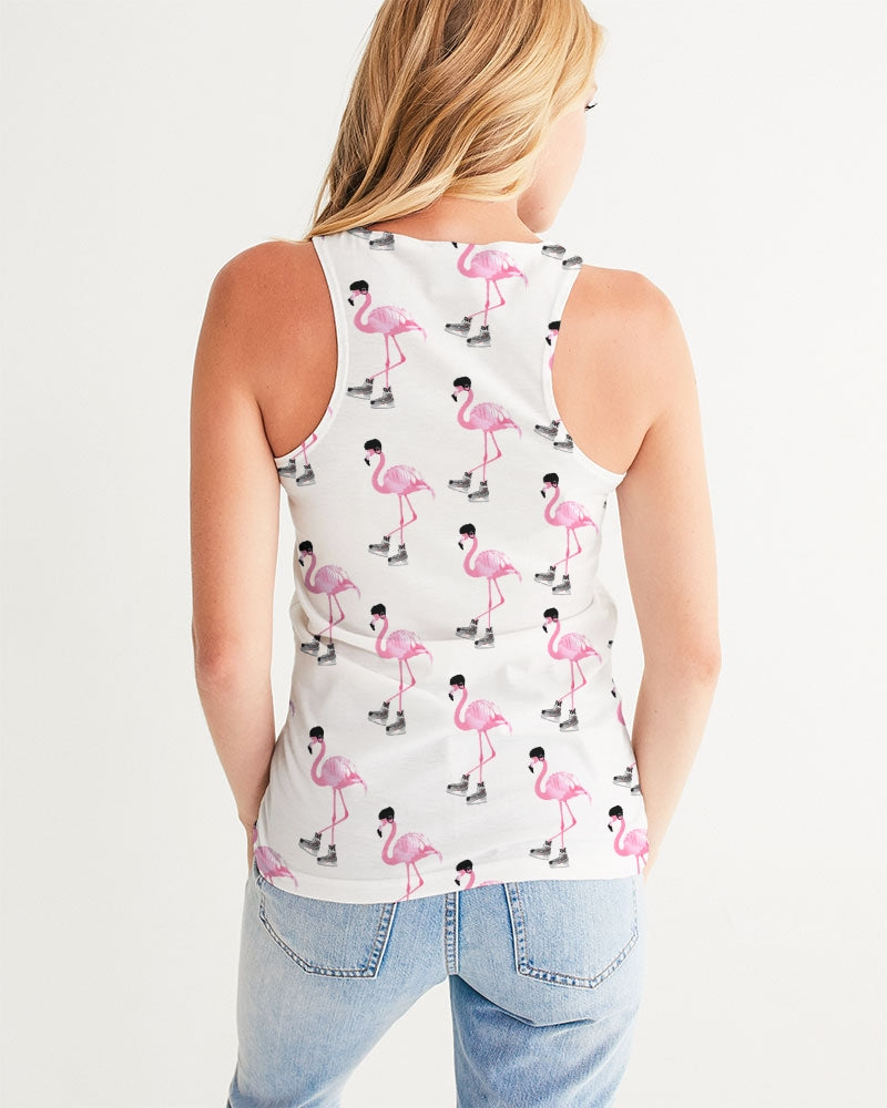 Hockey Playing Flamingos Women's All-Over Print Tank