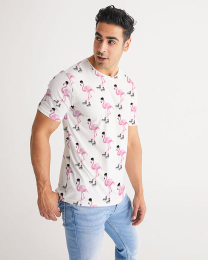 Hockey Playing Flamingos Unisex All-Over Print Tee