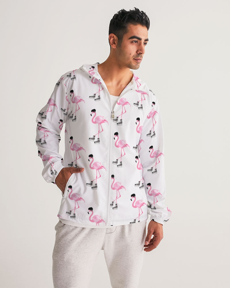 Hockey Playing Flamingos Adult All-Over Print Windbreaker