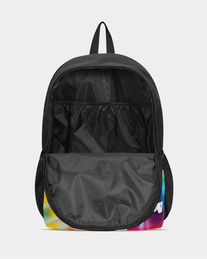 Tye Dye Duo-Zip Front Canvas Backpack