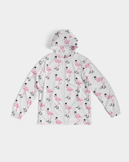 Hockey Playing Flamingos Adult All-Over Print Windbreaker