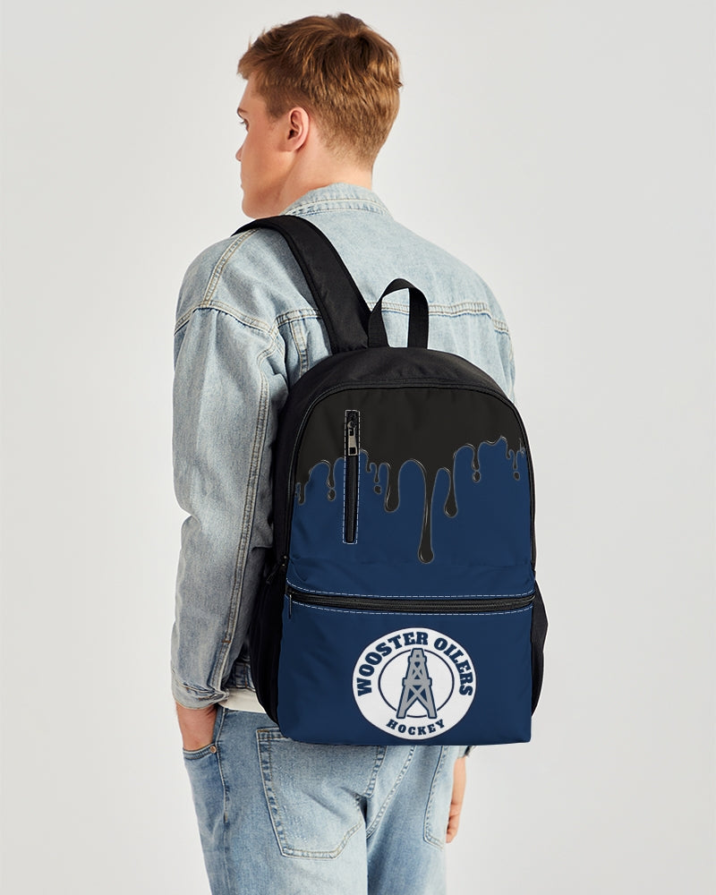 Duo-Zip Front Canvas Backpack
