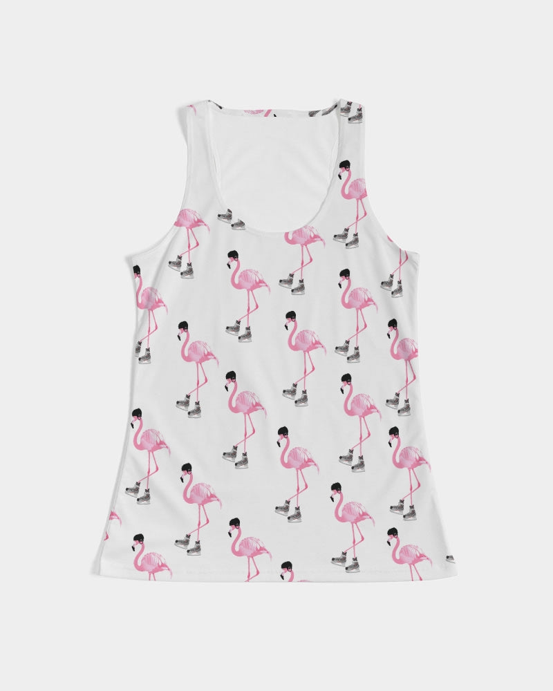 Hockey Playing Flamingos Women's All-Over Print Tank