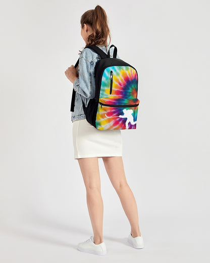 Tye Dye Duo-Zip Front Canvas Backpack