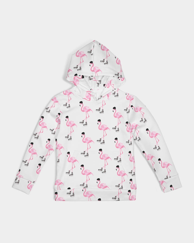 Hockey Playing Flamingos Kids Hoodie