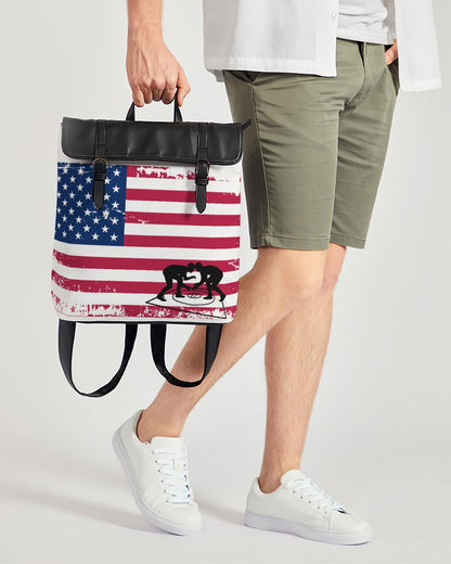 Flag Wrestling Casual Flap Backpack
