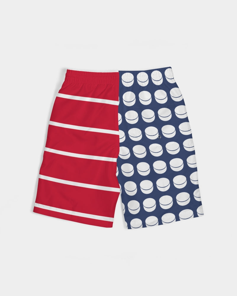 Hockey Stars and Sticks Swim Trunks Boys Swim Trunk