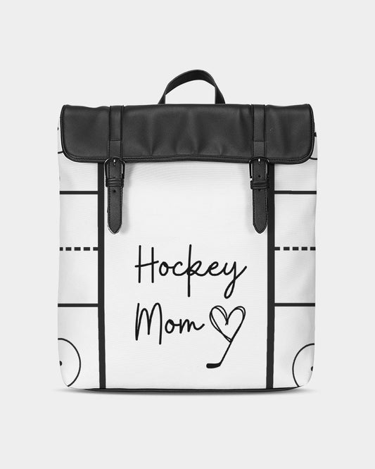 Hockey Mom Black rink lines Casual Flap Backpack