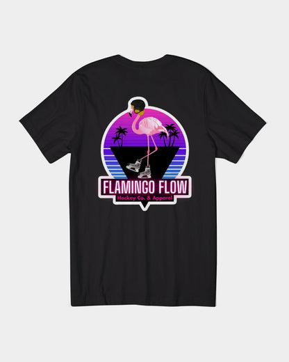 Adult Unisex Flamingo Flow SWAG T-Shirt Unisex Jersey Tee | Bella + Canvas - sublimated