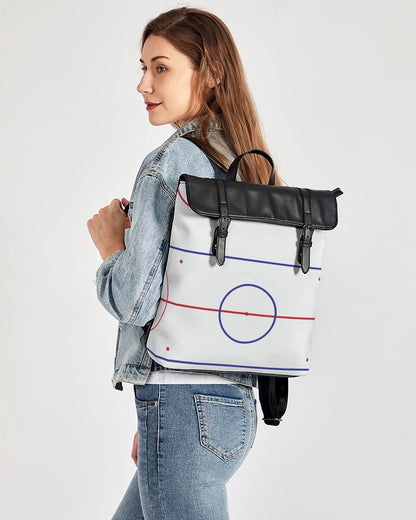 Hockey rink lines Casual Flap Backpack