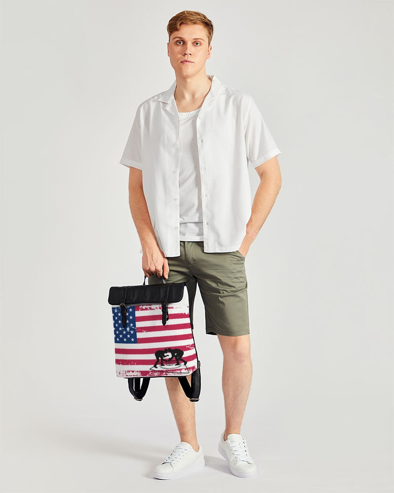 Flag Wrestling Casual Flap Backpack