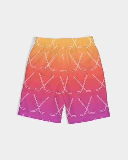 Ombre Hockey Stick Swim Trunks Boys Swim Trunk