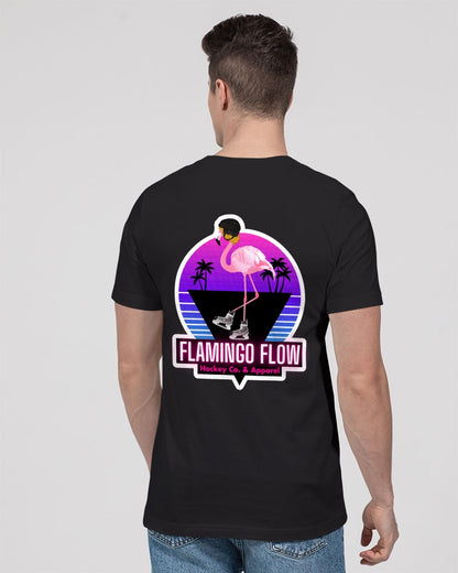 Adult Unisex Flamingo Flow SWAG T-Shirt Unisex Jersey Tee | Bella + Canvas - sublimated