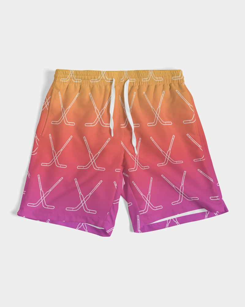 Ombre Goalie Stick Swim Trunks Men's Swim Trunk