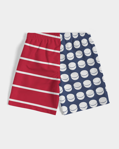 Hockey Stars and Sticks Swim Trunks Men's Swim Trunk