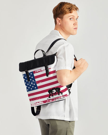 Flag Wrestling Casual Flap Backpack