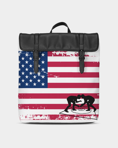 Flag Wrestling Casual Flap Backpack