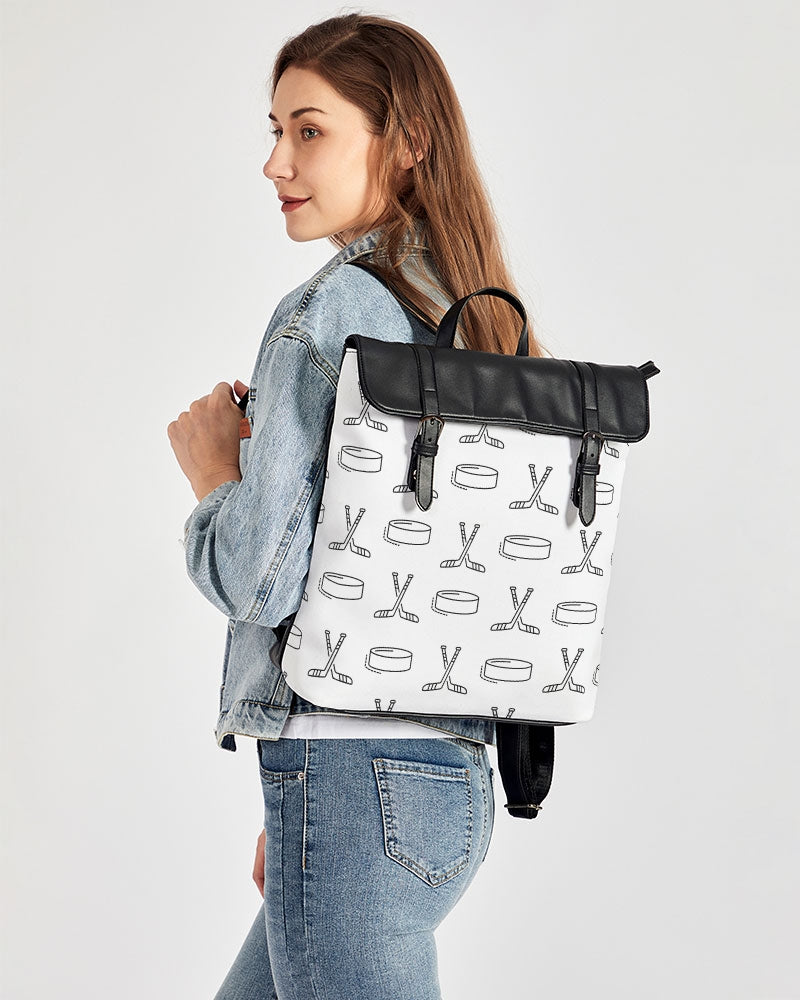 Hockey sticks and pucks Casual Flap Backpack