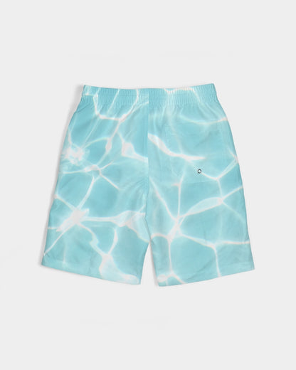 Hockey Playing Flamingo Swim Trunks- water Boys Swim Trunk